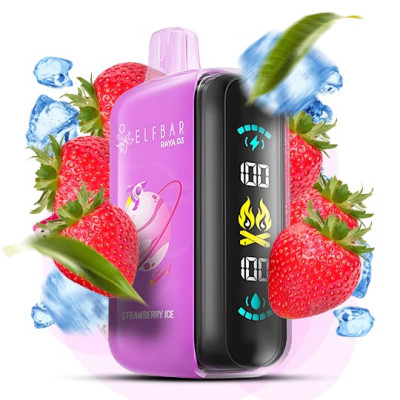 Elf Bar Raya D3 25000. Полуниця (Strawberry Ice) 