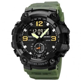 Годинник наручний чоловічий SKMEI 1965AG ARMY GREEN, Годинник армійський оригінал, Годинник спортивний. Колір: зелений Годинник наручний чоловічий SKMEI 1965AG ARMY GREEN, Годинник армійський оригінал, Годинник спортивний. Колір: зелений