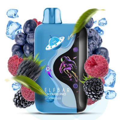 Elf Bar GH 33000 PRO. Синя Малина (Blue Razz Ice) 