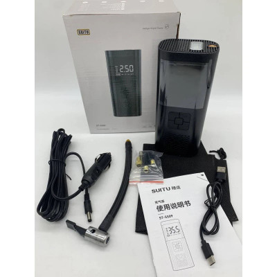 Акумуляторний повітряний компресор 12В з цифровим екраном 