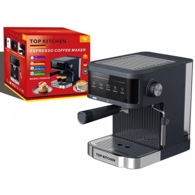 Кавоварка еспресо Top Kitchen TK00216 1500Вт 15 бар 1.8л з капучинатором, підігрівом чашок Кавоварка еспресо Top Kitchen TK00216 1500Вт 15 бар 1.8л з капучинатором, підігрівом чашок