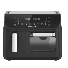 Аерофритюрниця двокамерна Sokany SK-10060 2400W електродуховка 8,5л + аерогриль безмасляна 4л без олії Аерофритюрниця двокамерна Sokany SK-10060 2400W електродуховка 8,5л + аерогриль безмасляна 4л без олії