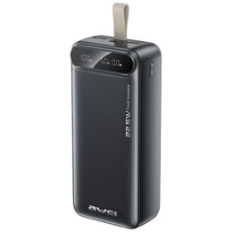 Зовнішній акумулятор Power bank Awei PA-12 30000mAh PD22,5W швидка зарядка Зовнішній акумулятор Power bank Awei PA-12 30000mAh PD22,5W швидка зарядка