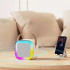 Портативна колонка з караоке мікрофоном та RGB підсвічуванням K12 10W Bluetooth. Колір: білий Портативна колонка з караоке мікрофоном та RGB підсвічуванням K12 10W Bluetooth. Колір: білий