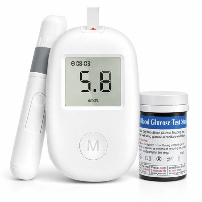 Глюкометр Glucose Meter GLM-76 з тест-смужками 50 шт — прилад для вимірювання цукру в крові Глюкометр Glucose Meter GLM-76 з тест-смужками 50 шт — прилад для вимірювання цукру в крові