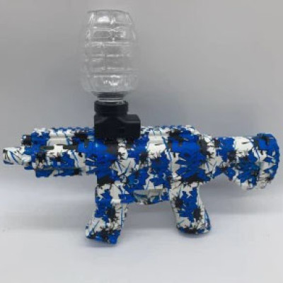 Іграшковий автомат з орбізами для стрільби з синім камуфляжним дизайном 