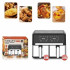 Аерофритюрниця Sokany SK-10041 Air Fryer безмасляного приготування сенсорне керування 8л 1800Вт Аерофритюрниця Sokany SK-10041 Air Fryer безмасляного приготування сенсорне керування 8л 1800Вт