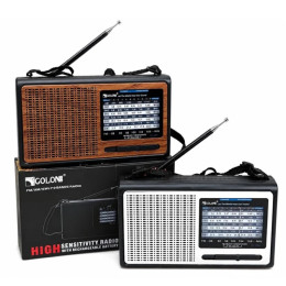 Портативний радіоприймач GOLON RX-3060 із вбудованим акумулятором Brown