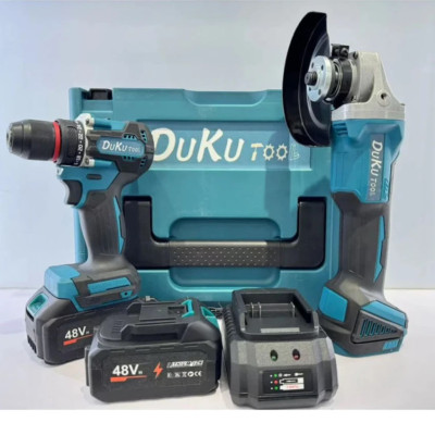 Набір болгарка і шуруповерт 24Вт з двома акумуляторами 48В 